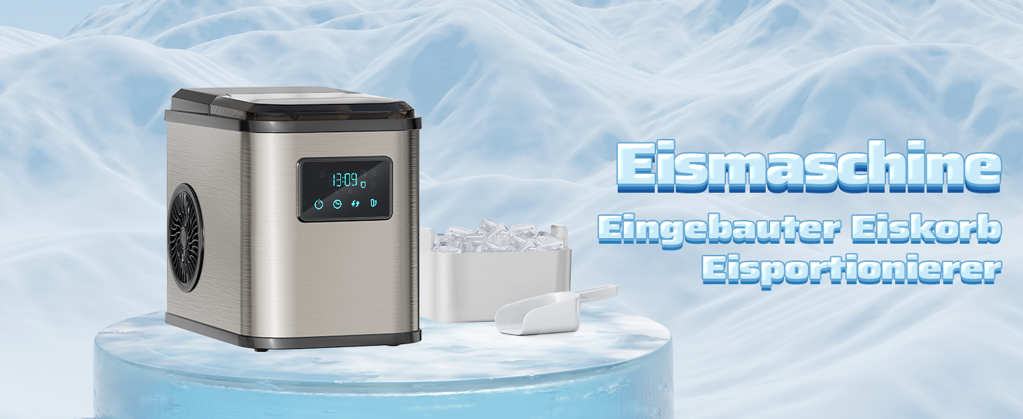 eiswürfelmaschine eiswürfelbereiter mit kühlbox