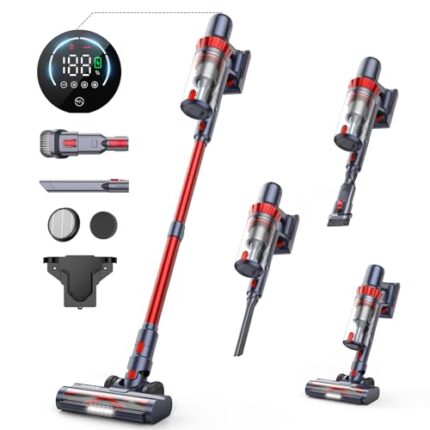 HONITURE Cordless Vacuum Cleaner 450W/38kpa Stick Vacuum Cleaner