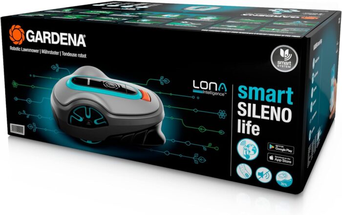 Gardena Mähroboter smart SILENO life 750 m² Set: Innovative LONA AI-Technologie, Steuerung per App, SensorControl, für Steigungen bis zu 35 Prozent, inkl. smart Gateway, DE-Version (19701-60) - Image 22