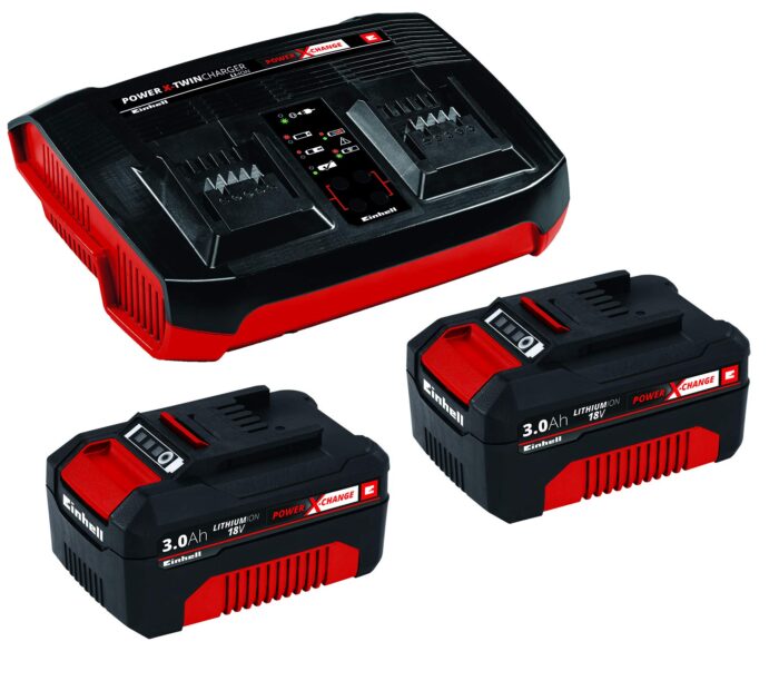 Einhell Akku Vertikutierer-Lüfter GE-SC 35/1 Li Solo Power X-Change (Lithium Ionen, 2 x 18 V, Arbeitsbreite 350 mm, ohne Akku und Ladegerät) + Twincharger PXC-Starter-Kit - Image 7