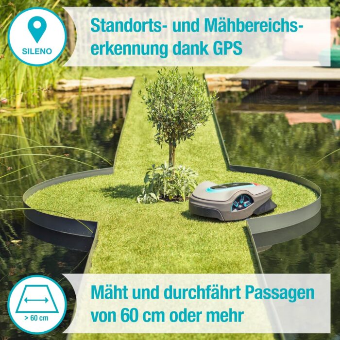 Gardena Mähroboter smart SILENO life 750 m² Set: Innovative LONA AI-Technologie, Steuerung per App, SensorControl, für Steigungen bis zu 35 Prozent, inkl. smart Gateway, DE-Version (19701-60) - Image 26