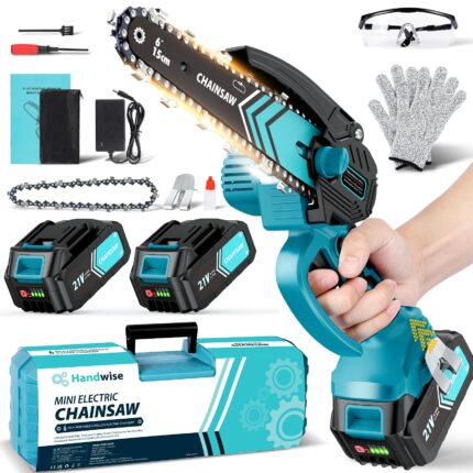 8000mAh Mini Chainsaw Cordless 6 Inch