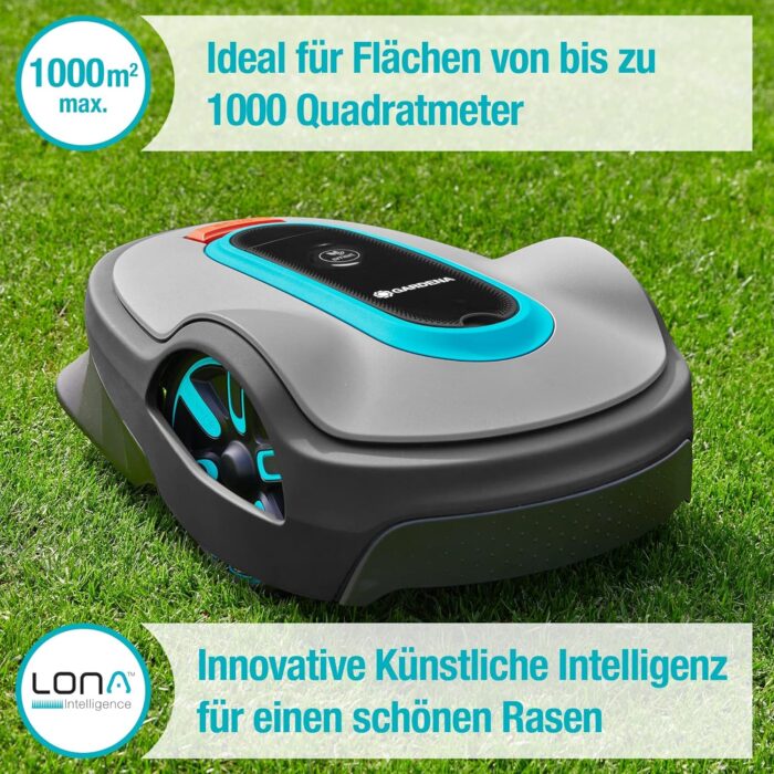 Gardena Mähroboter smart SILENO life 750 m² Set: Innovative LONA AI-Technologie, Steuerung per App, SensorControl, für Steigungen bis zu 35 Prozent, inkl. smart Gateway, DE-Version (19701-60) - Image 41