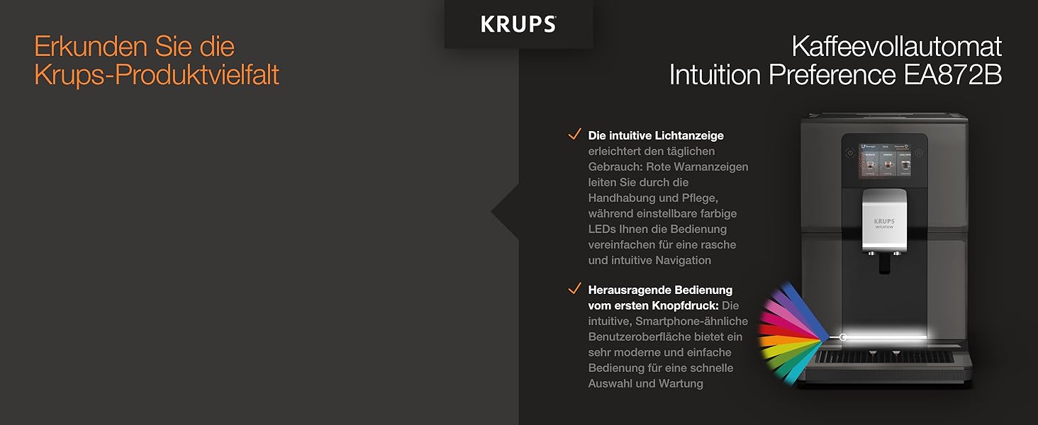 Krups Kaffeevollautomat EA872B Intuition Preference