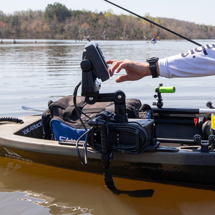 rectangular fish finder mount with track mounted locknload mounting system ffp 1003 90980.1648733324